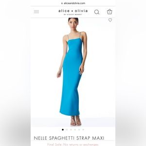 NELLE SPAGHETTI STRAP MAXI DRESS